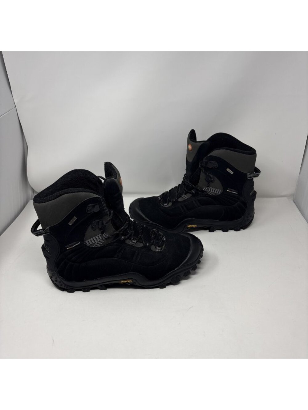 Merrell Chameleon Thermo 8 Tall Waterproof Boots BLACK/ROCK Size 10.5 Mens
